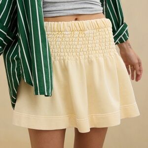 Aerie Butter Yellow Feeling Femme Mini Skirt